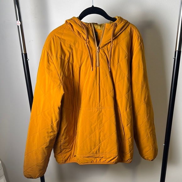 J Crew Nordic Quilted Quarter Zip Insulated Anorak Outdoor Jacket Men's Medium - Picture 2 of 9